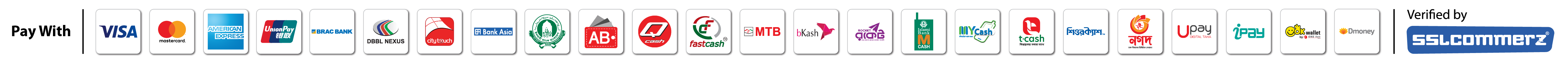 Payment Gateway of glowxin Pay with VISA, Master, AMEX & MFS